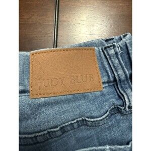 Judy Blue Jeans Womens 16W Blue Skinny Fit Pull On Stretch Faded Tapered